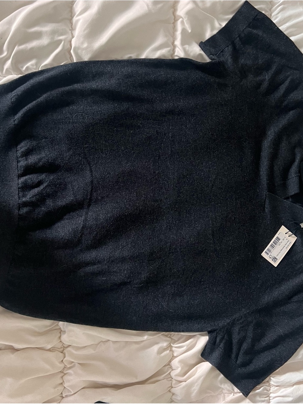 Suitsupply Black Short Sleeve Crewneck Sweater